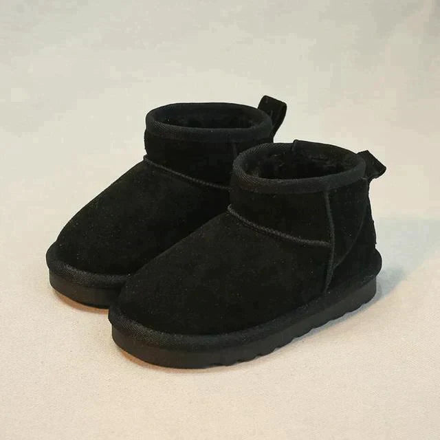 Winter Suede Ankle Boots  Fleece Lined Vegan Design - Product showcase