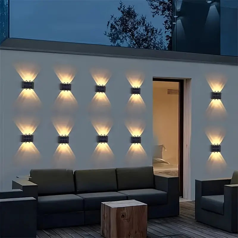 Modern Outdoor Wall Light Dual Beam LED Design - Product example