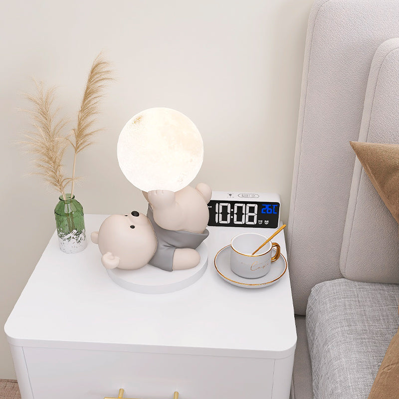 Kids Room Table Lamp  Teddy Bear Moon Light Design - Product detail 5