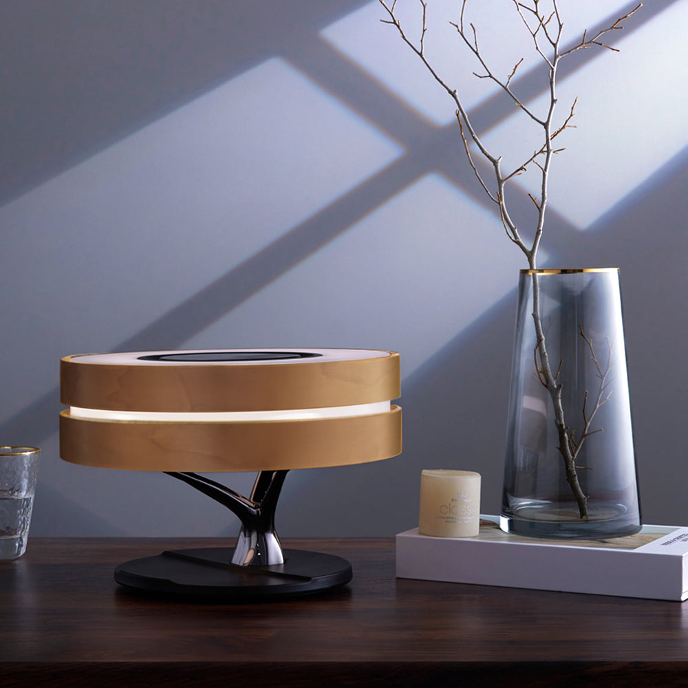 Modern Smart Desk Lamp  LED Speaker With Wireless Charging - Detailed view