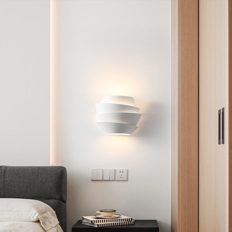 Modern Wall Sconce Layered Metal Design with Dual Light Effect - Product detail 13
