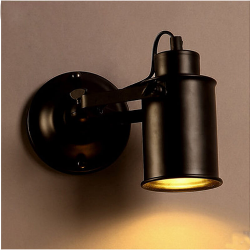 Industrial Wall Sconce Adjustable Black Iron Design - Product detail 7