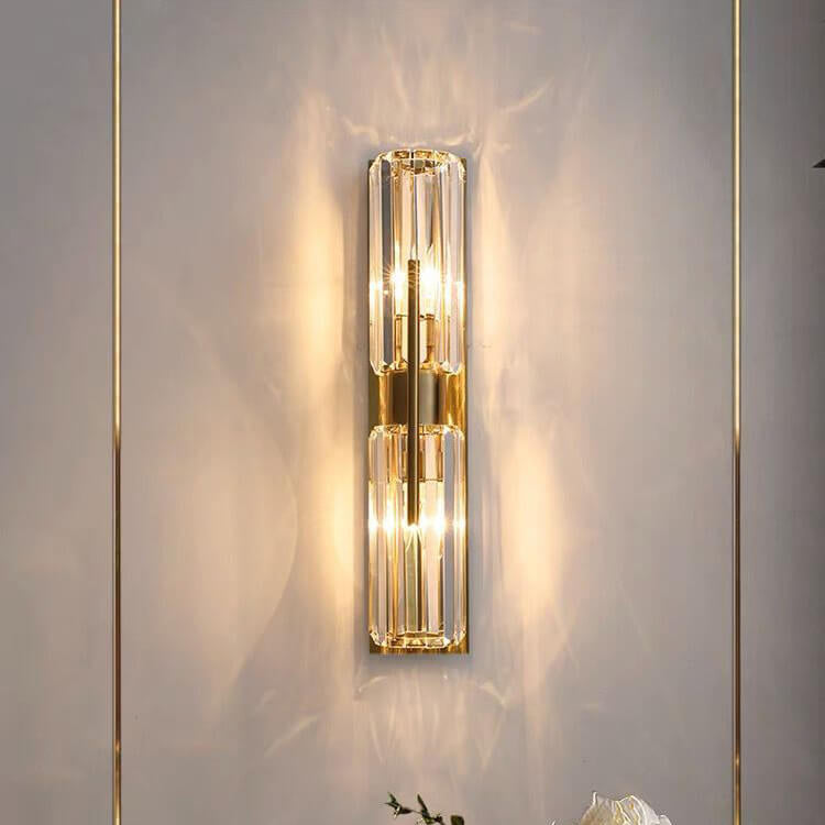Modern Crystal Wall Light Linear Glass Panel Design - Product detail 10