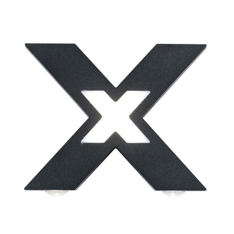 Modern Outdoor Wall Light X-Shape LED Waterproof Design - Product detail 10