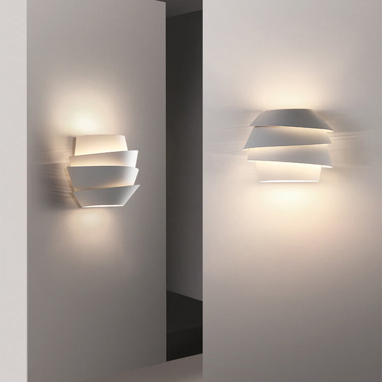 Modern Wall Sconce Layered Metal Design with Dual Light Effect - Product detail 15