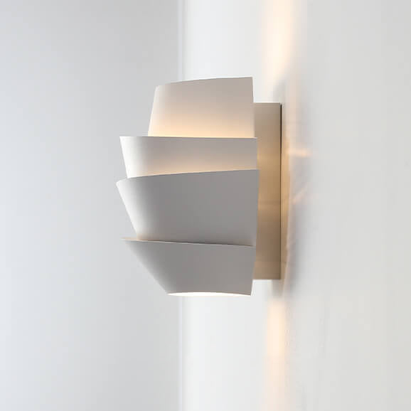 Modern Wall Sconce Layered Metal Design with Dual Light Effect - Product example