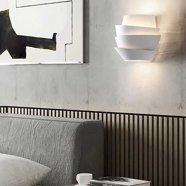 Modern Wall Sconce Layered Metal Design with Dual Light Effect - Product detail 10