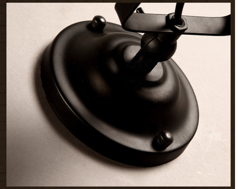 Industrial Wall Sconce Adjustable Black Iron Design - Product detail 6
