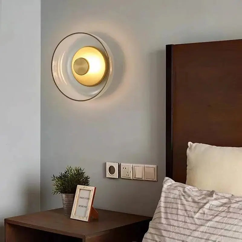 Modern Wall Sconce Circular Glass LED Design - Product detail 5