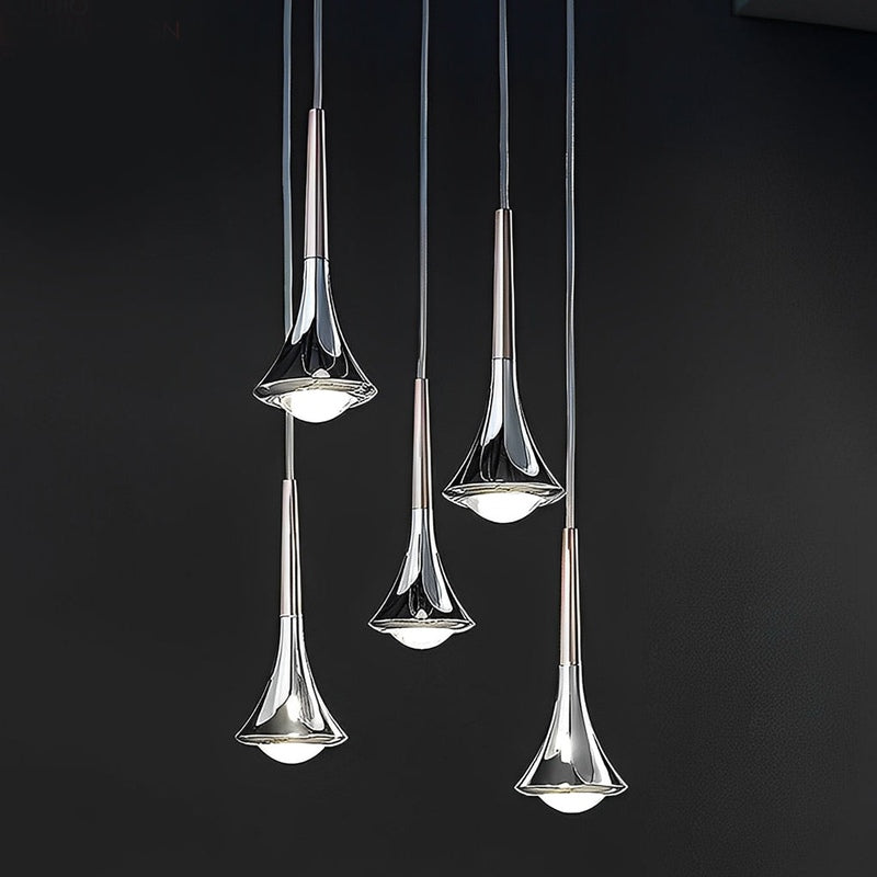 Modern LED Pendant Light Water Drop Glass Design - Product detail 5