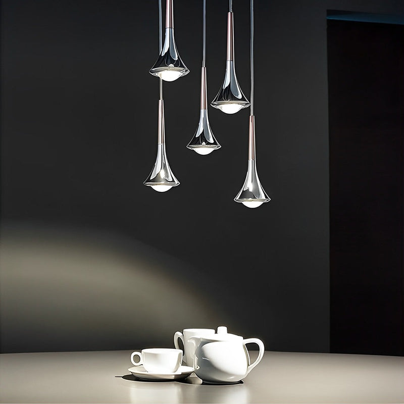 Modern LED Pendant Light Water Drop Glass Design - Product example