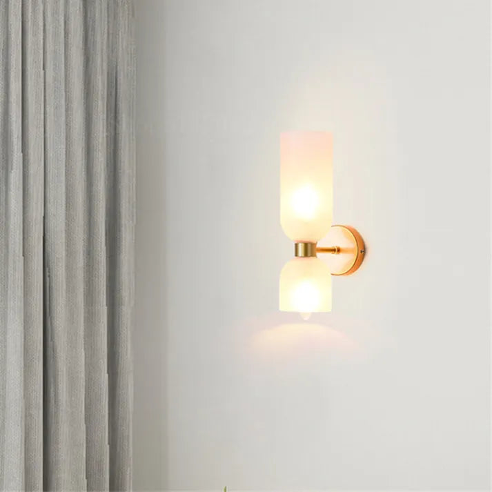 Modern Glass Wall Lamp Dual Layer Smoked Design - Product detail 8