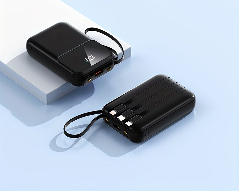 Compact Power Bank  10000mAh Built-in Cable Design - Product detail 8
