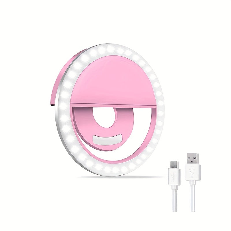 LED Ring Light  Portable USB Rechargeable Selfie Illumination - Product detail 7