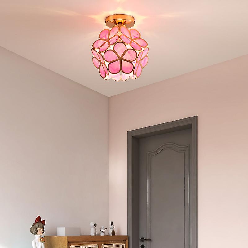 Floral Glass Ceiling Light Crystal Petal Design - Product detail 4