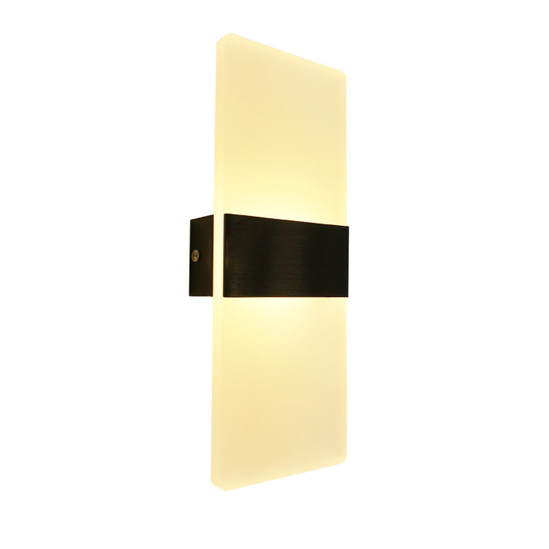 Modern LED Wall Sconce Brushed Gold Metal Accent - Product detail 9