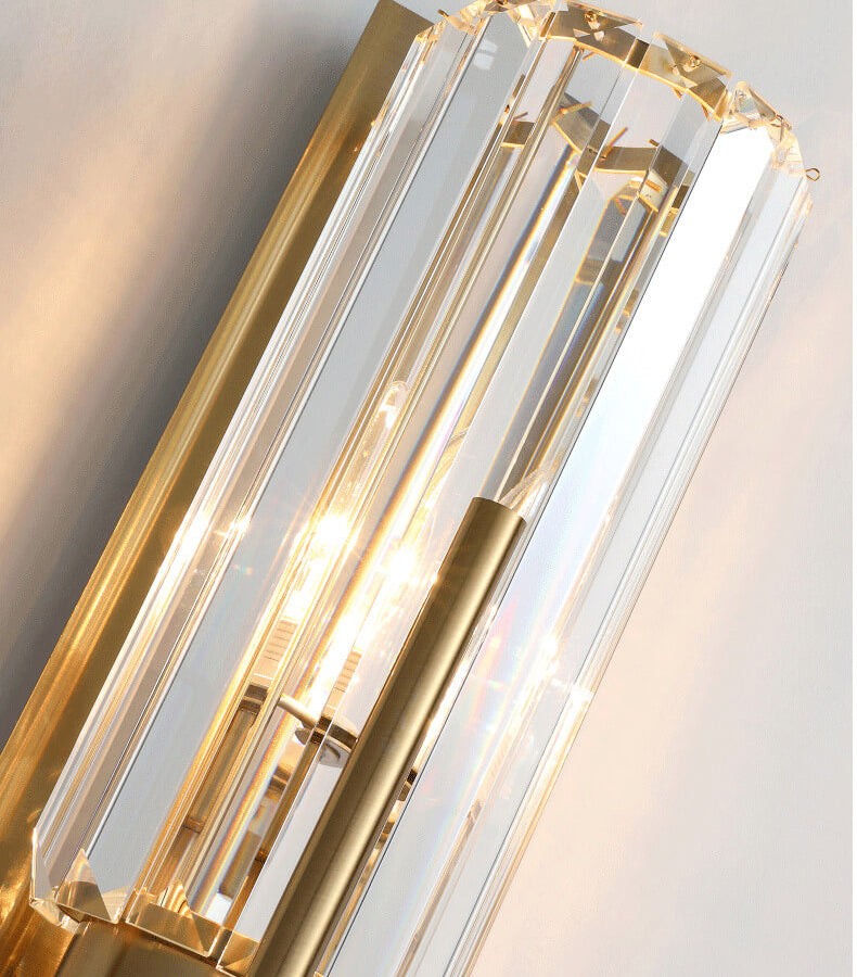 Modern Crystal Wall Light Linear Glass Panel Design - Product detail 11
