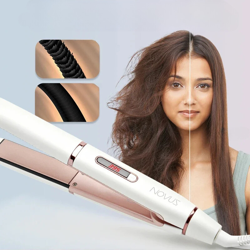 Professional Hair Straightener  Ceramic Tourmaline 2-in-1 Styling Tool - Product example