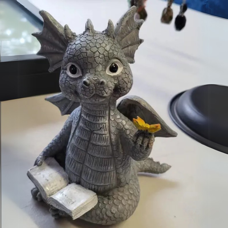 Fantasy Dragon Night Light  Illuminated Resin Sculpture - Product detail 6