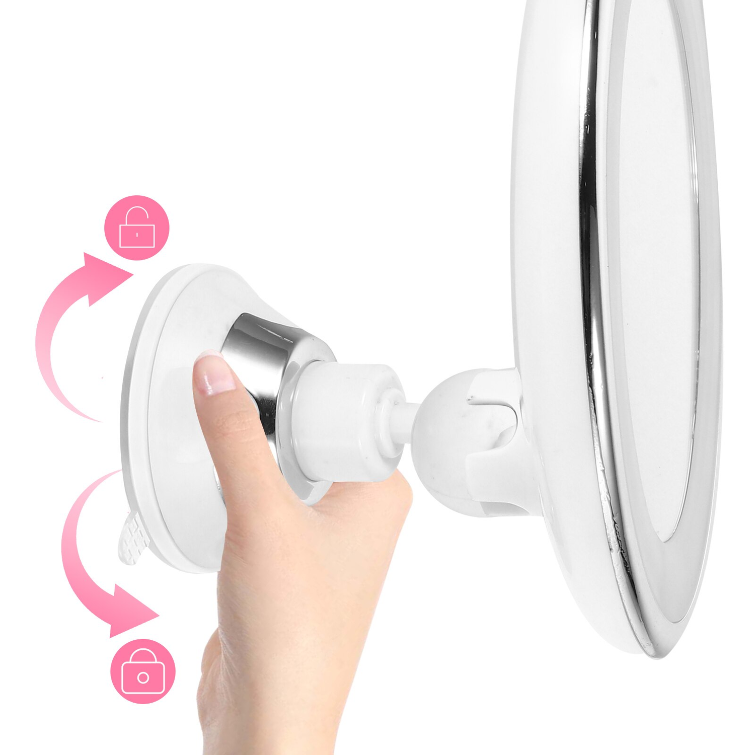 LED Magnifying Mirror  10x Magnification with 360 Rotation - Product detail 5
