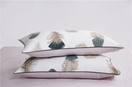 Egyptian Cotton Duvet Set  Feather Pattern Bedding Collection - Product example