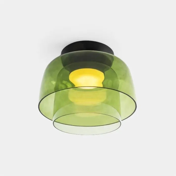 Modern Glass Ceiling Light  Layered Smoke Shade Design - Product detail 39