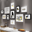 Modern Gallery Wall Frame Set  Mixed Size Black White Collection - Product detail 8