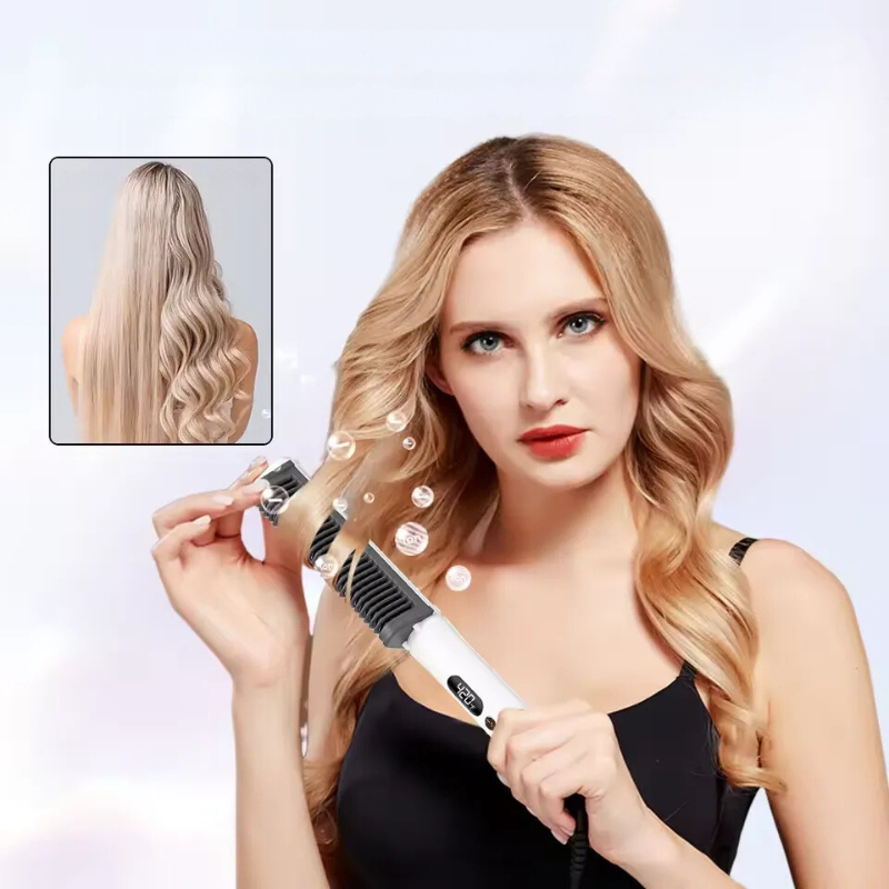 Ceramic Hair Straightener 2-in-1 Styling Tool with Temperature Control - Product detail 4