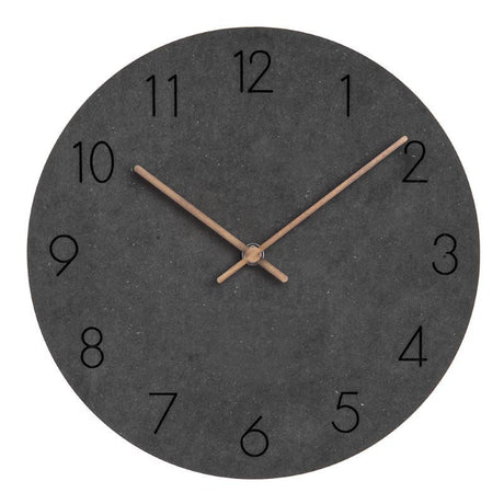Scandinavian Wall Clock  Silent Grey Face With Copper Hands - Product detail 5