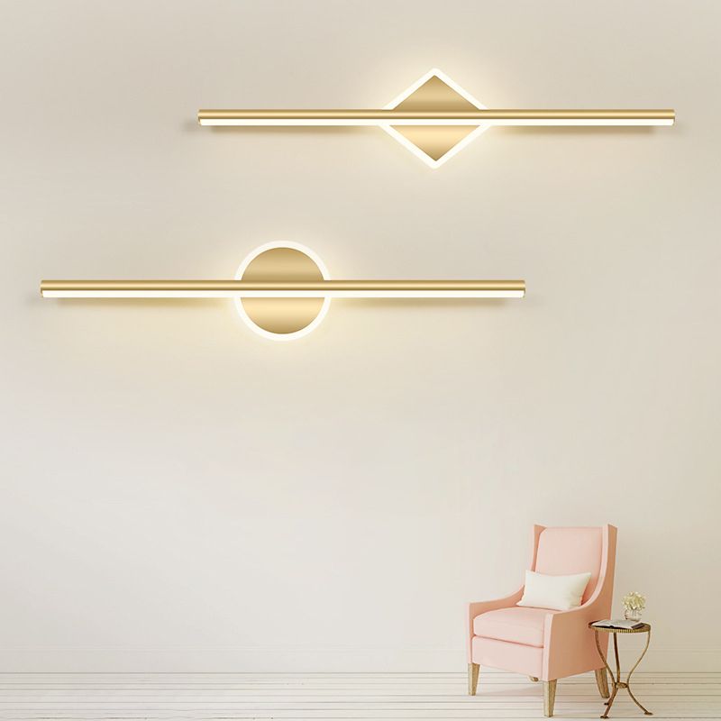 Modern LED Wall Light Linear Gold Bar Design - Product detail 6