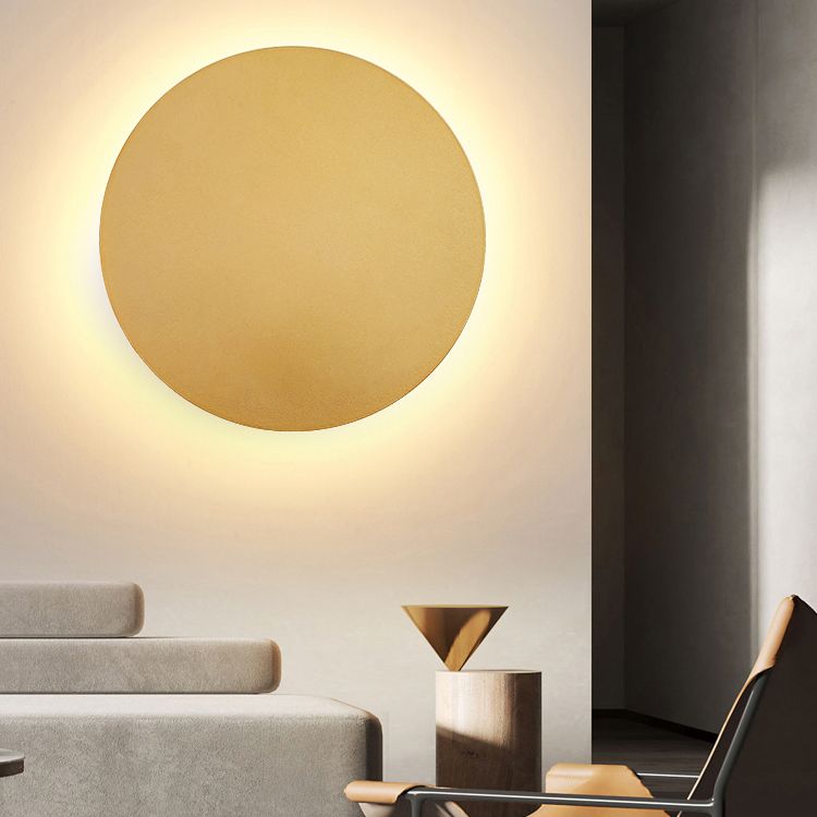Modern Round Wall Light LED Ambient Metal Sconce - Product showcase