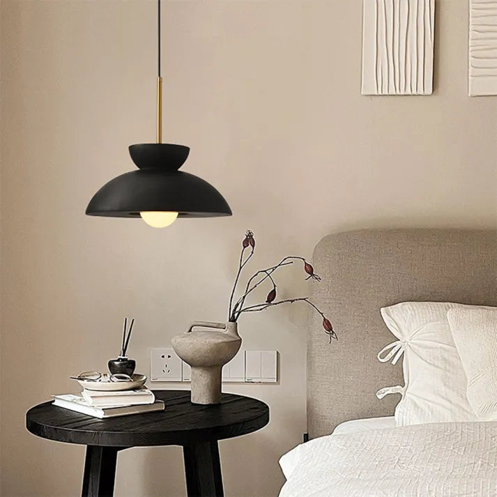 Nordic Pendant Light Matte Black Dome Design - Product detail 5