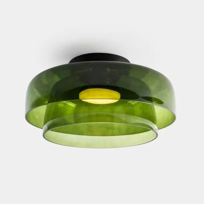 Modern Glass Ceiling Light  Layered Smoke Shade Design - Product detail 36