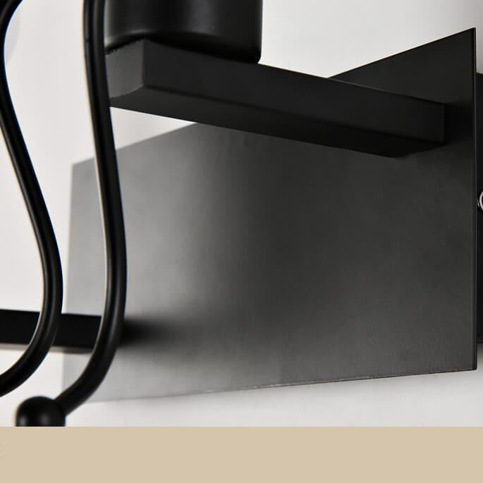 Modern Iron Wall Light  Stick Figure Design - Detailed view