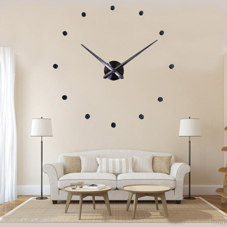 Contemporary Wall Clock  Minimalist Red Dot Design - Product detail 7