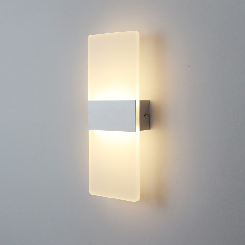 Modern LED Wall Sconce Brushed Gold Metal Accent - Product detail 8