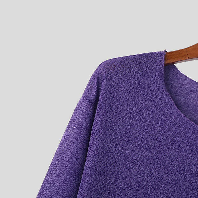 Essential Crew Neck Sweatshirt  Minimalist Cotton Blend Design - Product detail 6