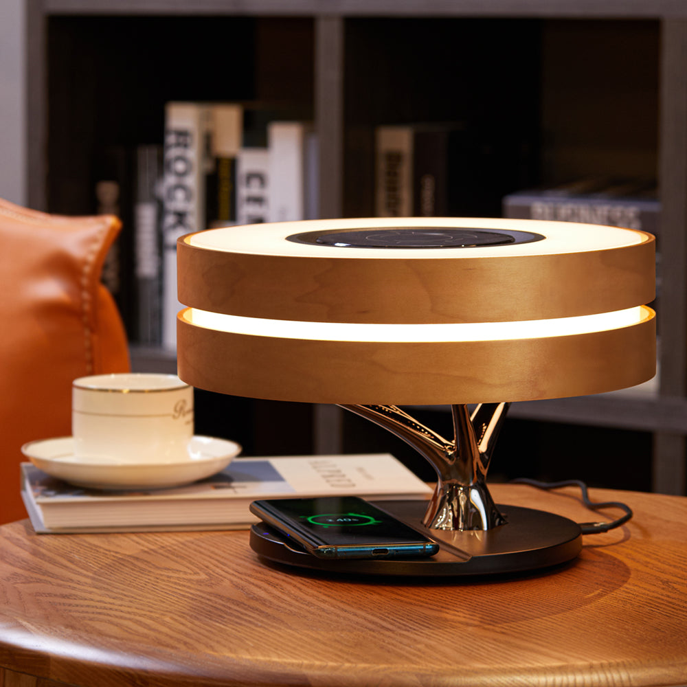 Modern Smart Desk Lamp  LED Speaker With Wireless Charging - Product detail 13