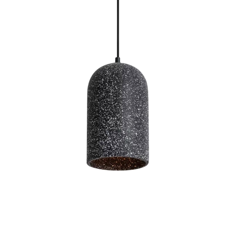 Industrial Cement Pendant Light Minimalist Gray Shade With Brass Fitting - Product detail 11