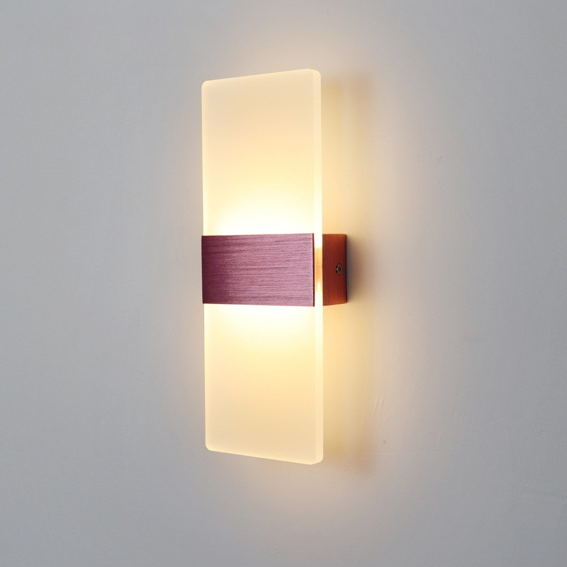 Modern LED Wall Sconce Brushed Gold Metal Accent - Product detail 7
