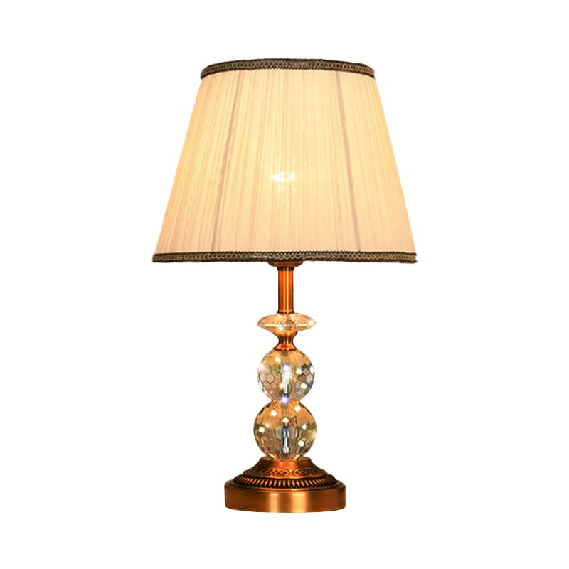 Crystal Ball Table Lamp  Pink Shade With Copper Accents - Product detail 12