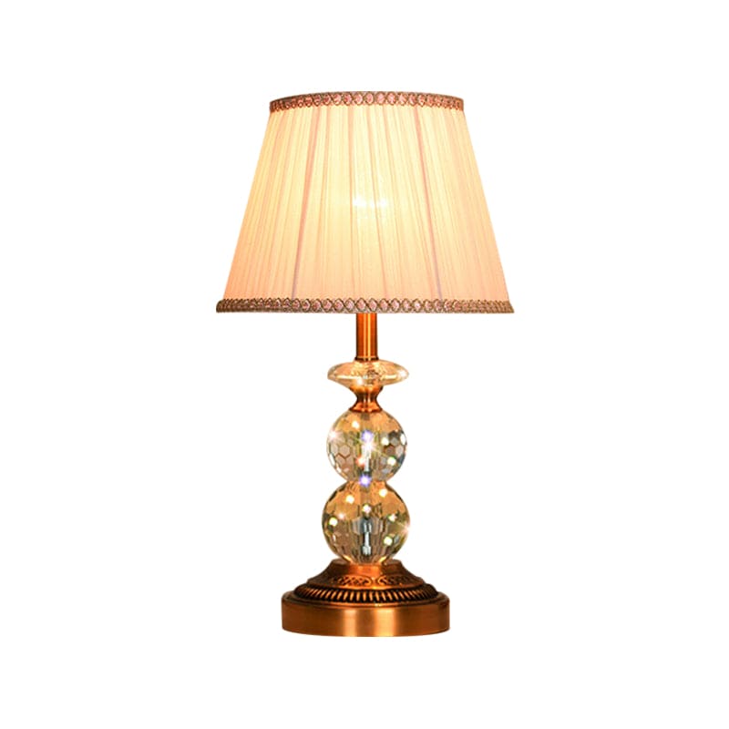 Crystal Ball Table Lamp  Pink Shade With Copper Accents - Product detail 11