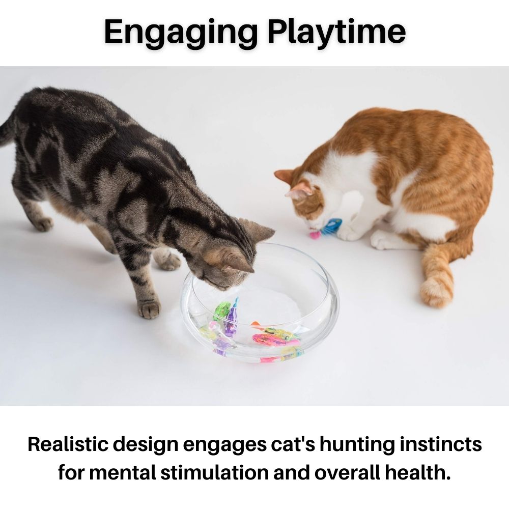 Interactive Swimming Fish Cat Toy  Light-Up Motion Activated Design - Product example