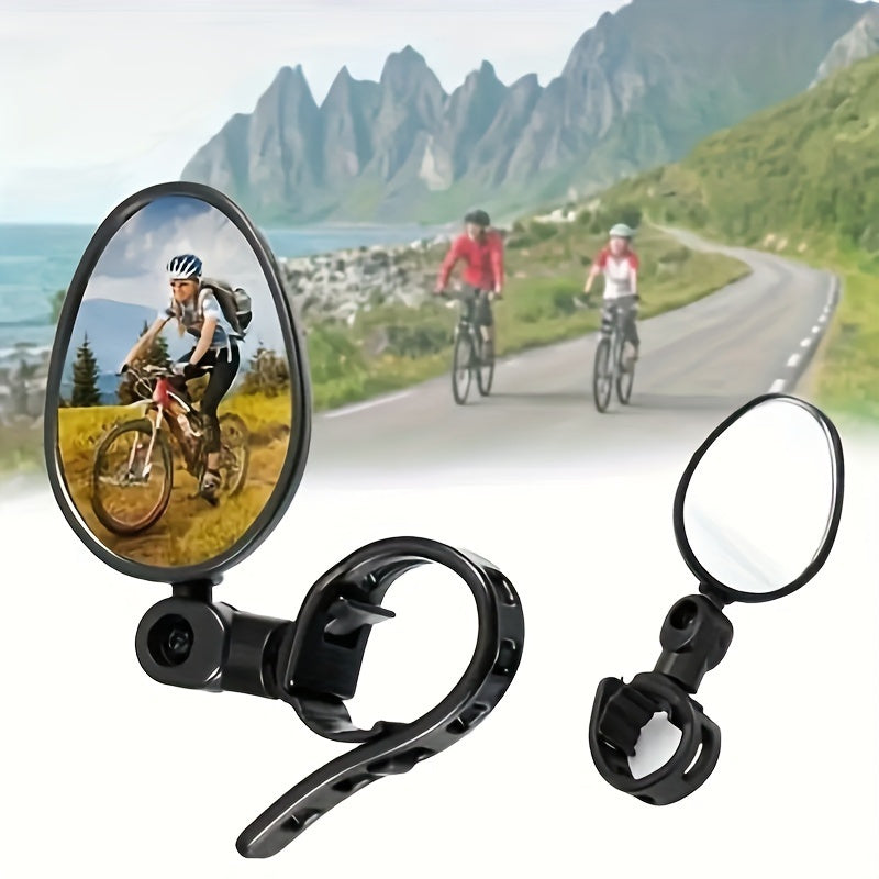 Bicycle Rearview Mirrors  Wide Angle Safety Pack of 2 - Detailed view