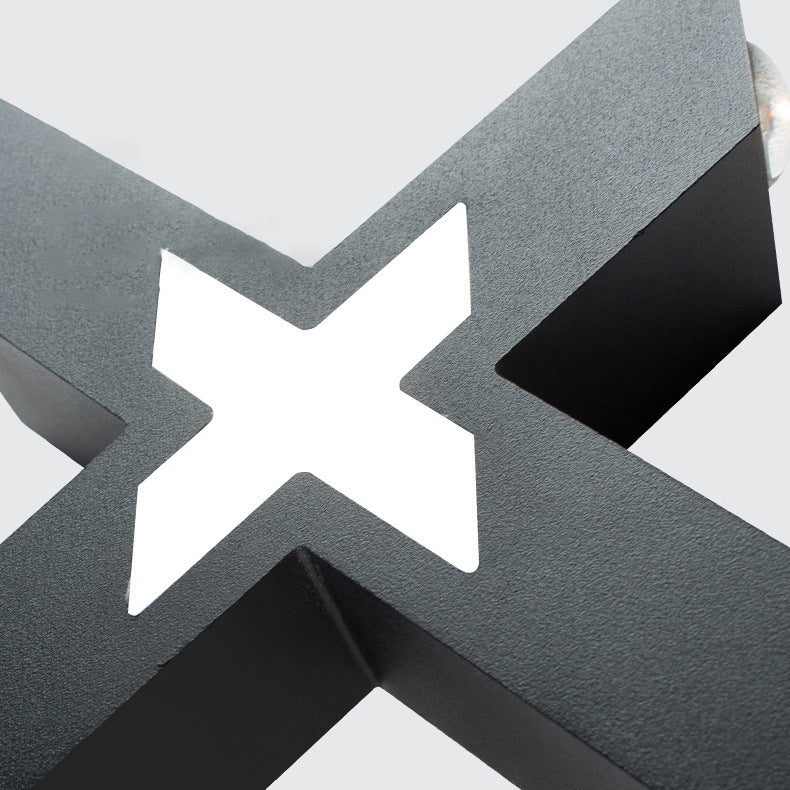 Modern Outdoor Wall Light X-Shape LED Waterproof Design - Product detail 4