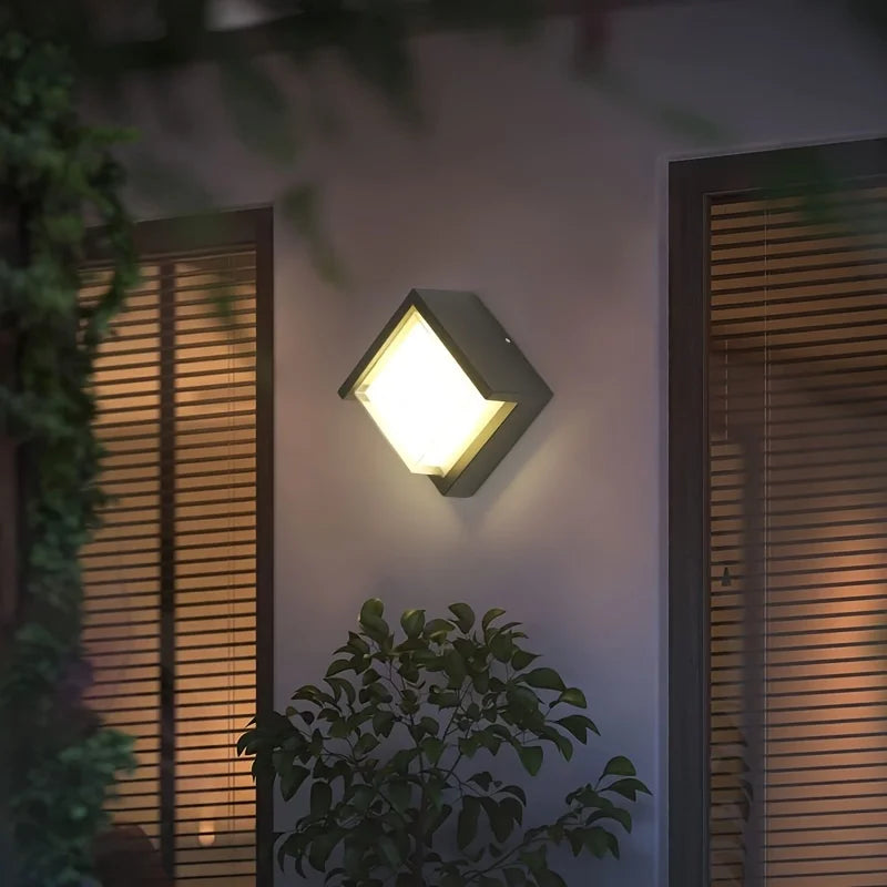 Modern Outdoor Wall Light  Diamond LED Design - Product example