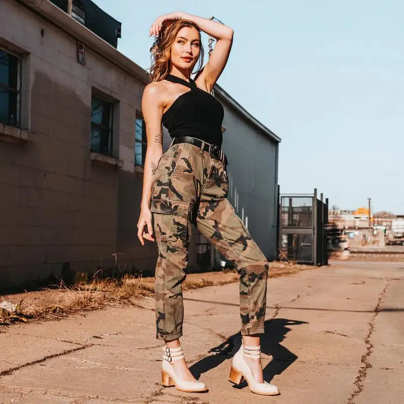 Vintage Block Heel Pumps  Red Leather Double Ankle Strap - Product detail 6