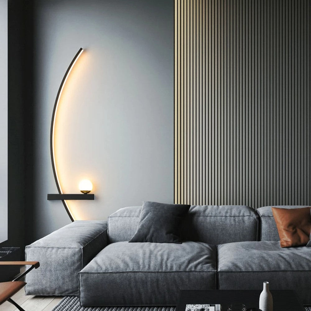Curved LED Wall Lamp Modern Minimalist Design - Product detail 7