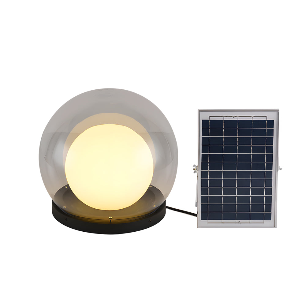 Modern Outdoor Solar Light Dual-Layer Moonlight Globe Design - Product detail 5