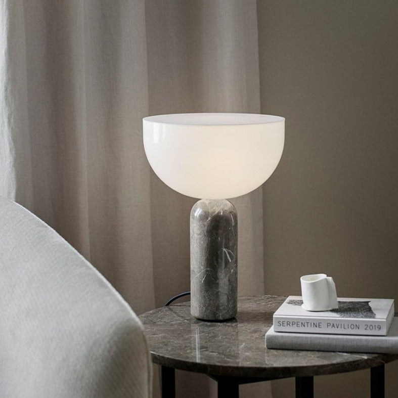 Minimalist Table Lamp White Marble Base Design - Product example